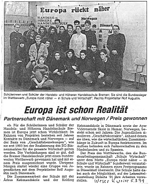 Sieg im Bundeswettbewerb Europa rückt näher – in Schule und Wirtschaft