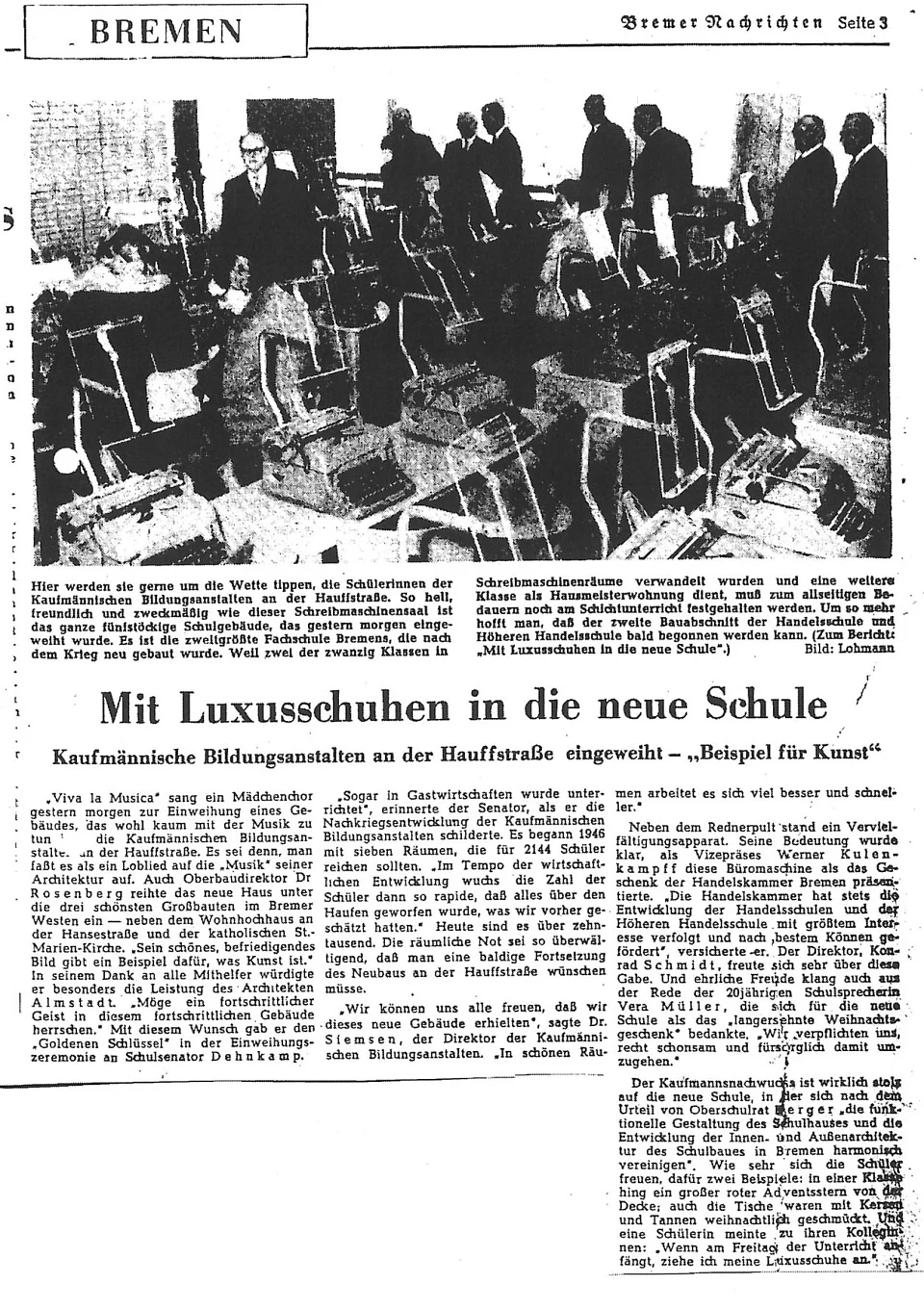 Zeitungsartikle Mit Luxusschuhen in die neue Schule