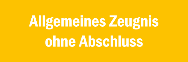 Allgemeines Zeugnis, ohne Abschluss