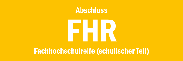 Abschluss FHR