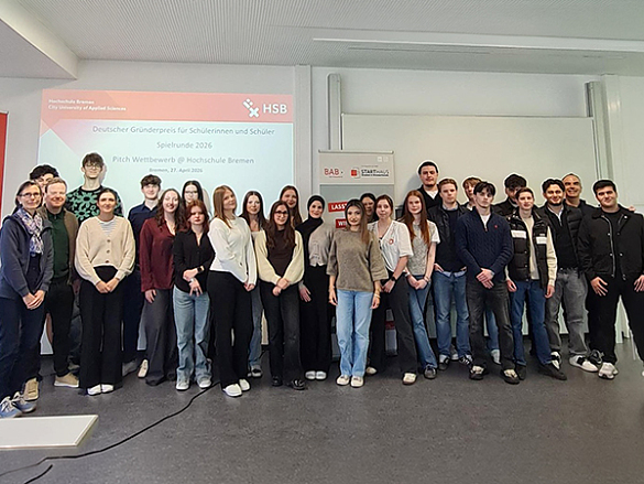 Gruppenfoto der Q1 beim Start-up-Workshop