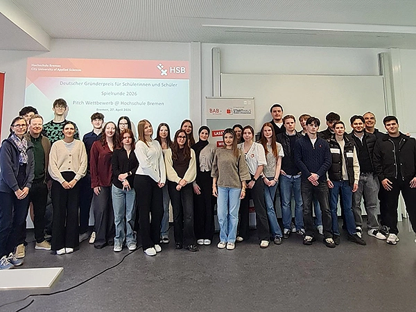 Gruppenfoto der Q1 beim Start-up-Workshop